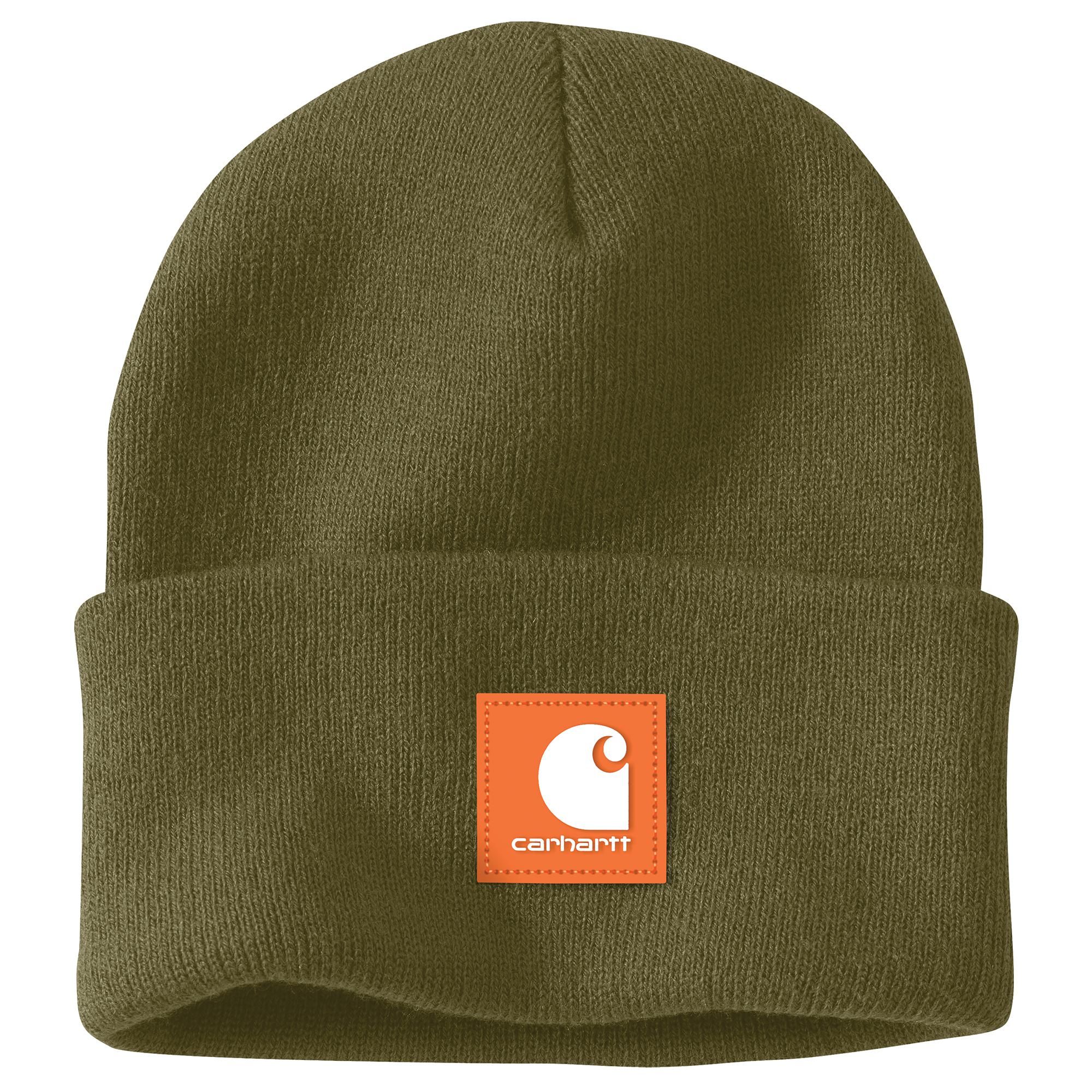 Bonnet en tricot avec écusson en caoutchouc, Carhartt