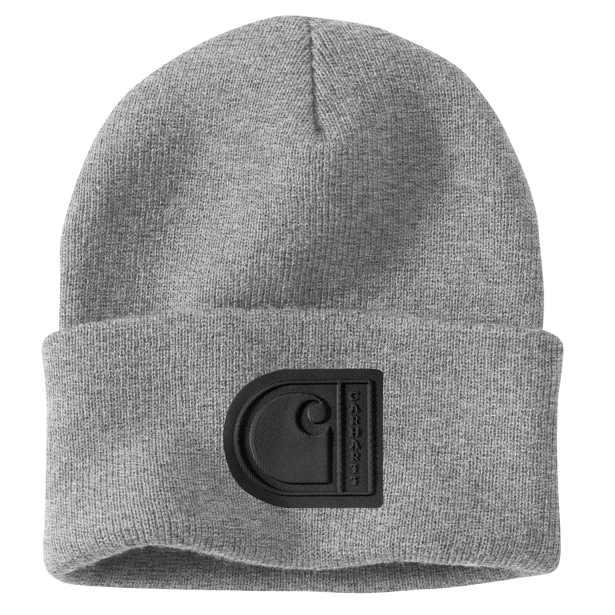 Bonnet à revers en tricot avec écusson «C», Carhartt