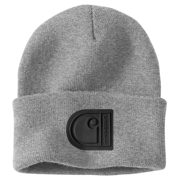 Bonnet à revers en tricot avec écusson «C», Carhartt