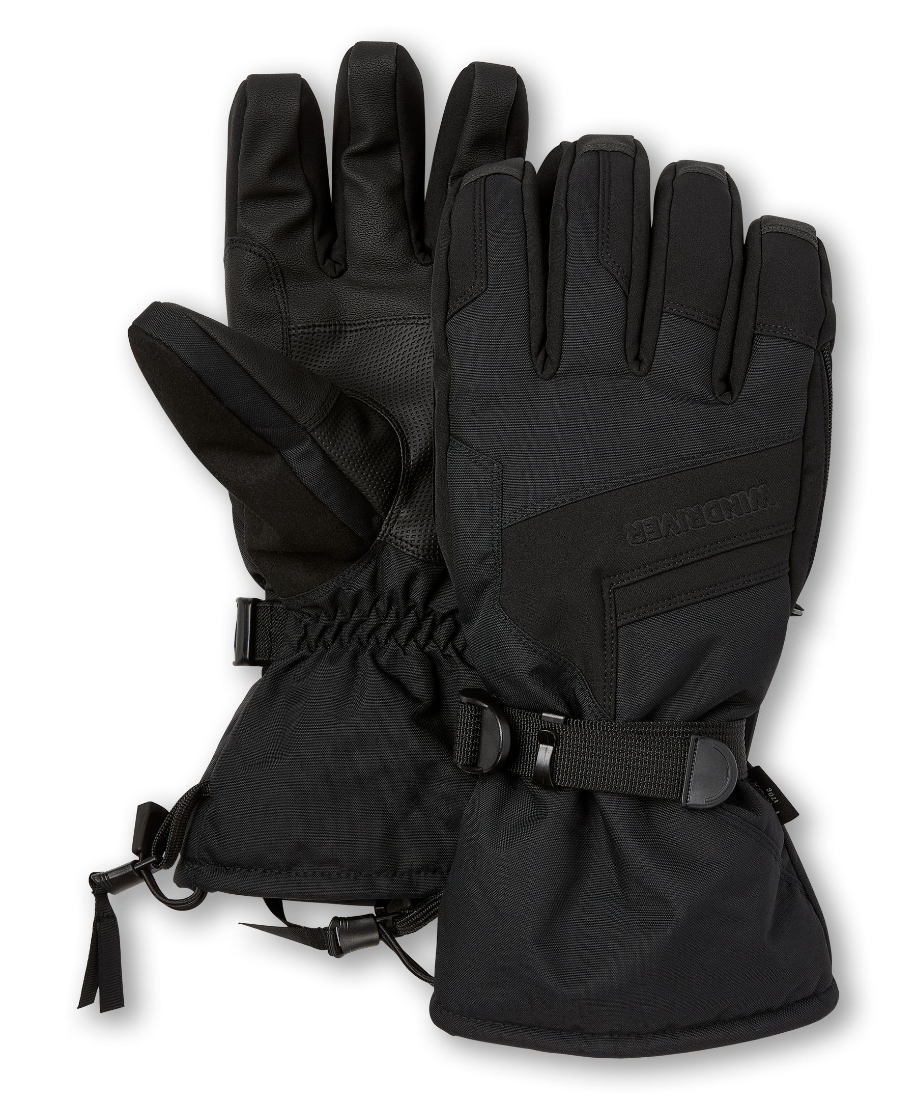 Gants isolés imperméables avec poche à fermeture à glissière pour hommes, WindRiver