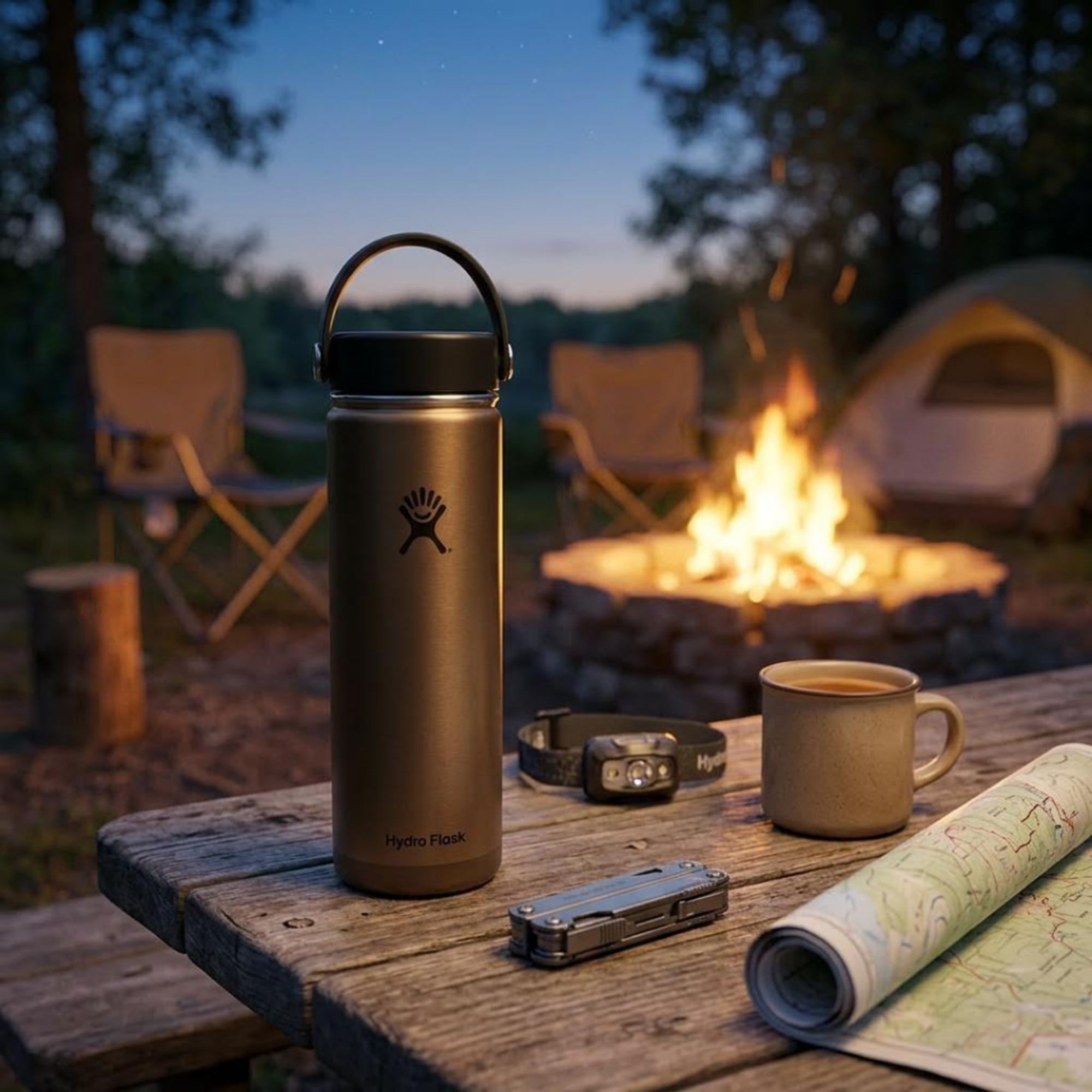 Bouteille légère à goulot large, Trail SeriesMC, 24&nbsp;oz, Hydro Flask