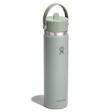 Bouteille à goulot large et bouchon avec paille rétractable, Hydro Flask, 24 oz Front_Angled_Right