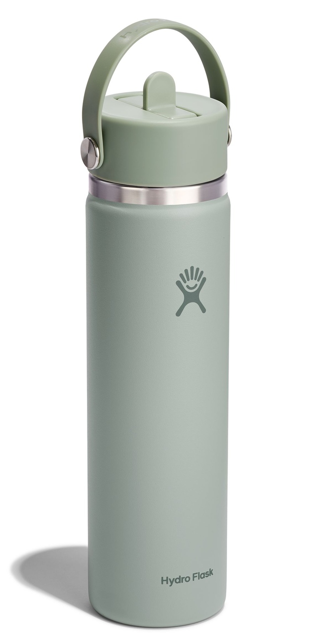 Bouteille à goulot large et bouchon avec paille rétractable, Hydro Flask, 24 oz