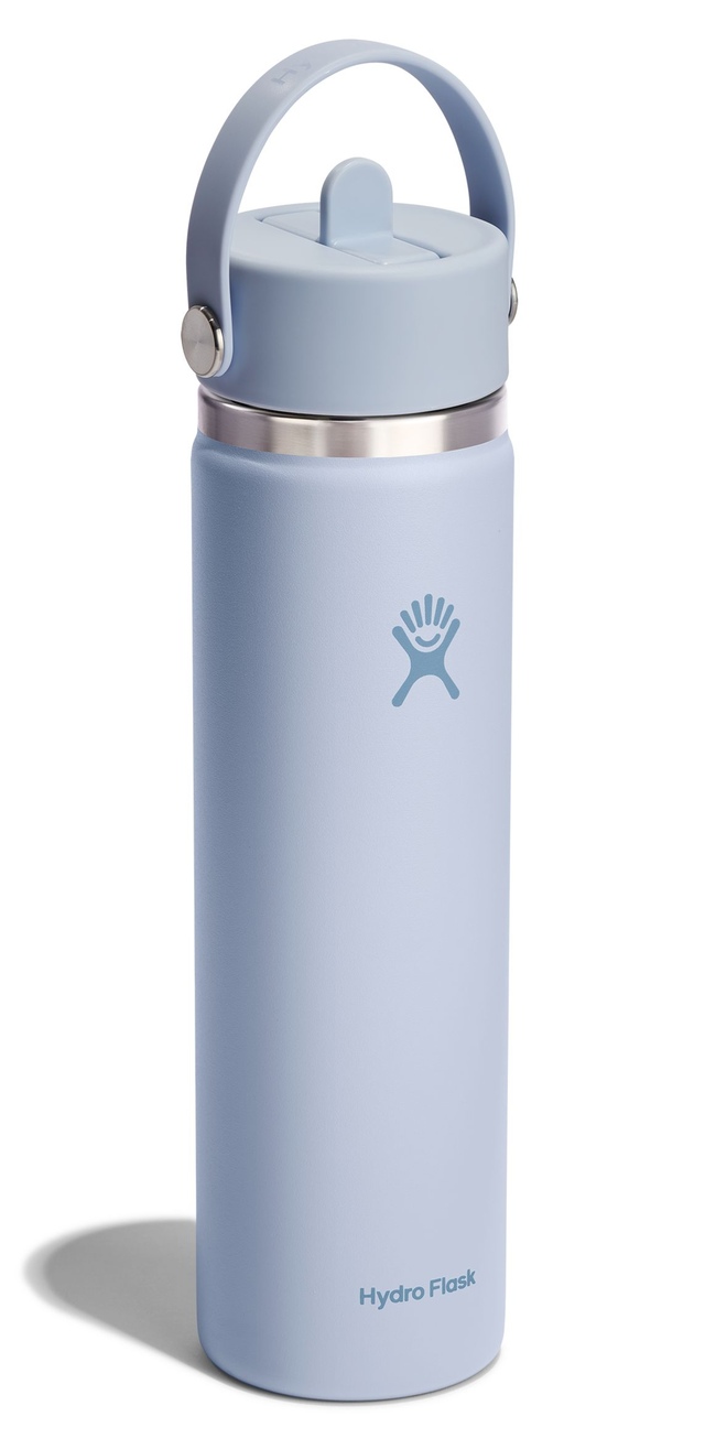 Bouteille à goulot large et bouchon avec paille rabattable, Hydro Flask, 24 oz Front_Angled_Right