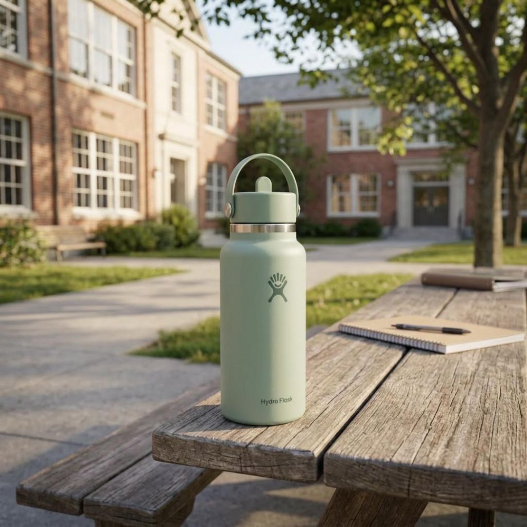 Bouteille à goulot large et bouchon avec paille rétractable, 32&nbsp;oz, Hydro Flask