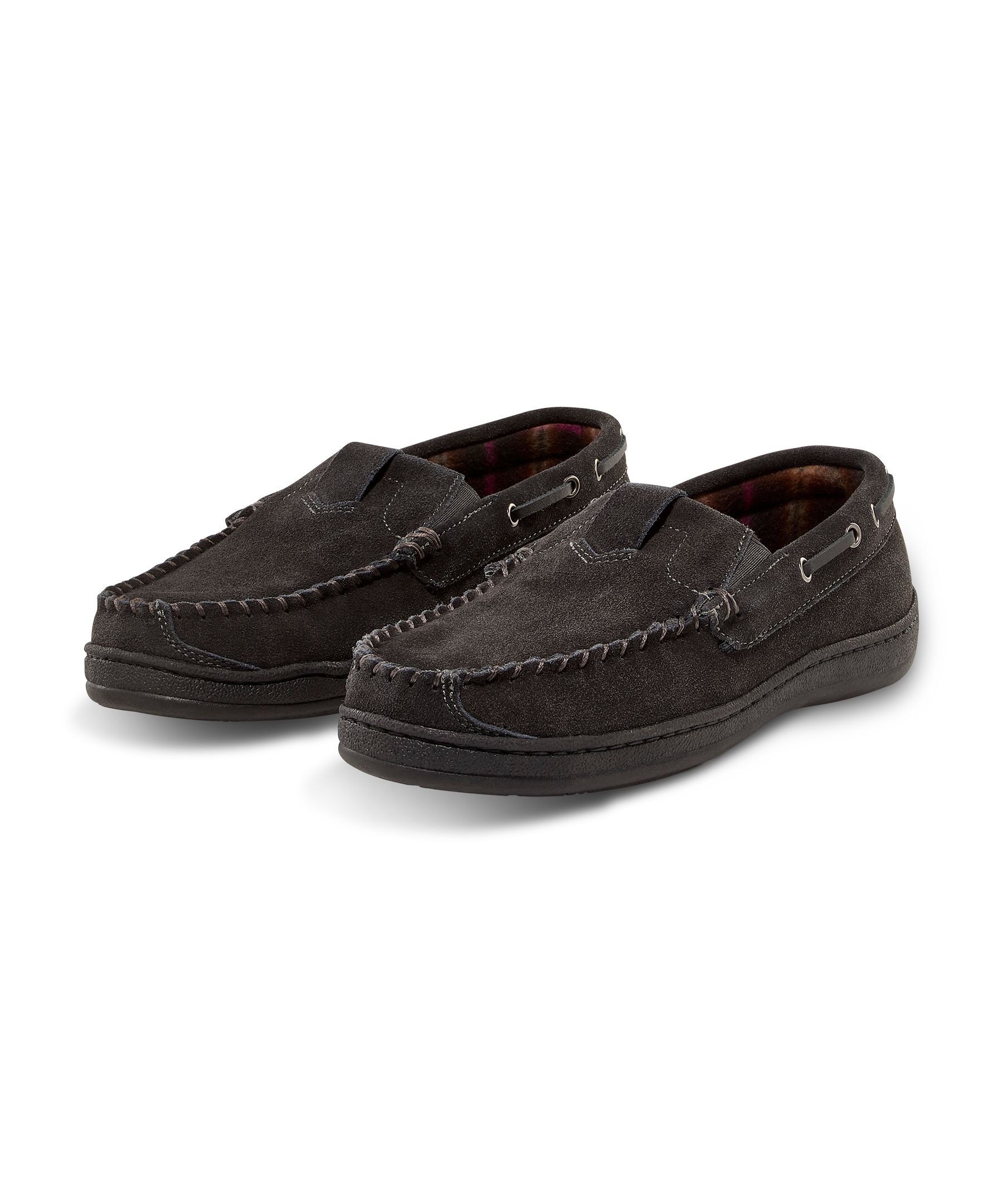 Pantoufles en suède doublées en molleton pour hommes, WindRiver