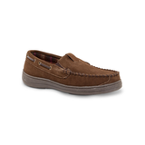 Pantoufles en suède doublées en molleton pour hommes, WindRiver Front_Three_Fourths_Angled_Right