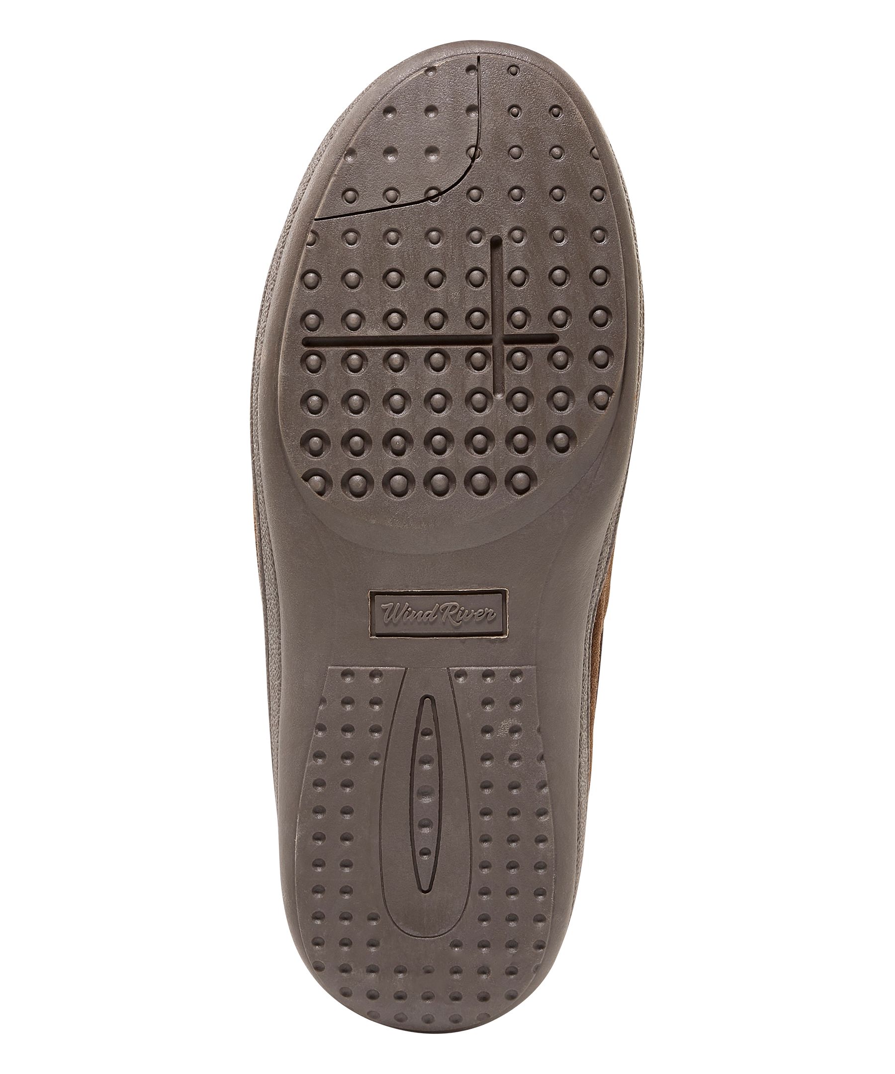 WindRiver Men's Suede Fleece Lined Slippers