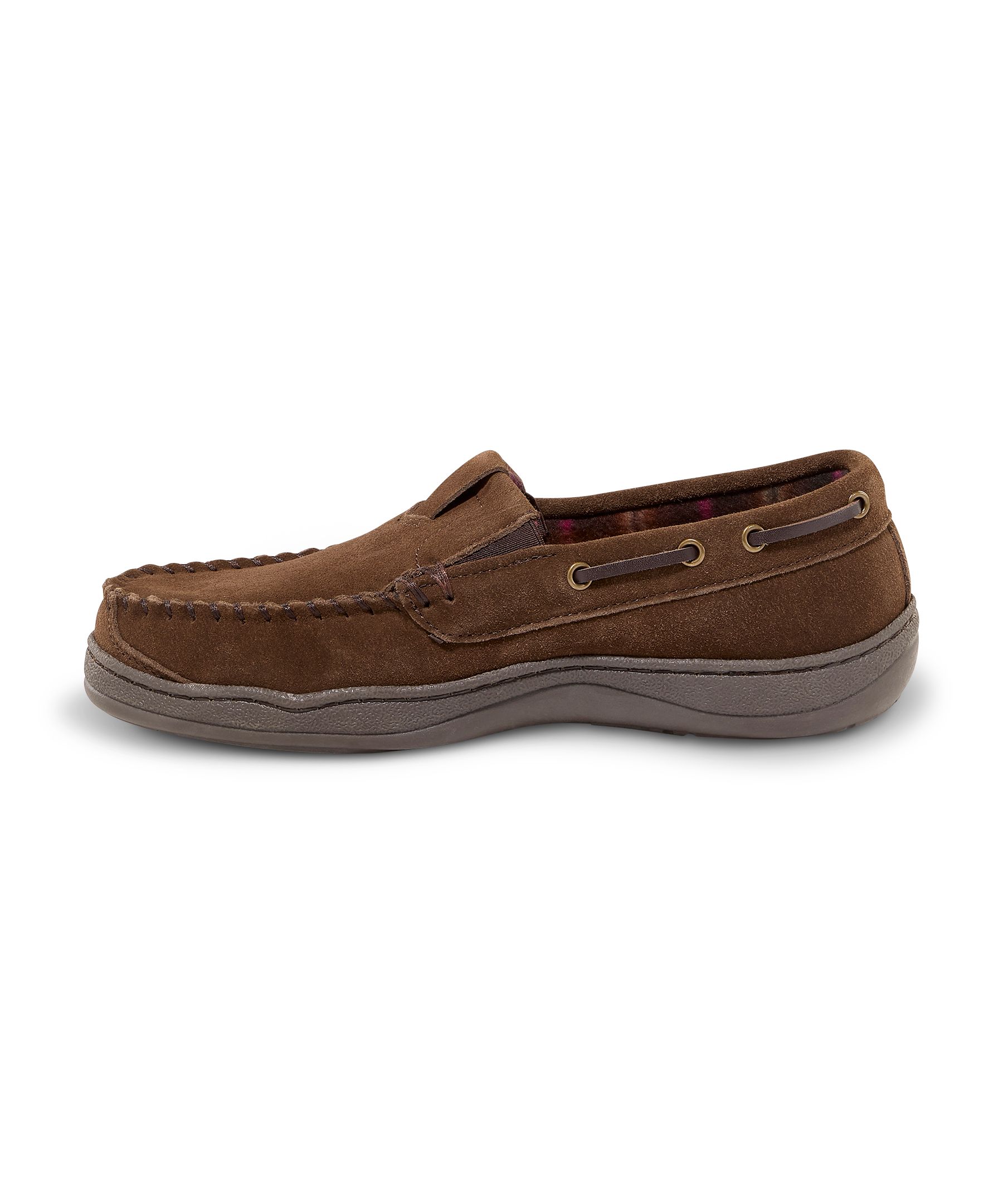 WindRiver Men's Suede Fleece Lined Slippers