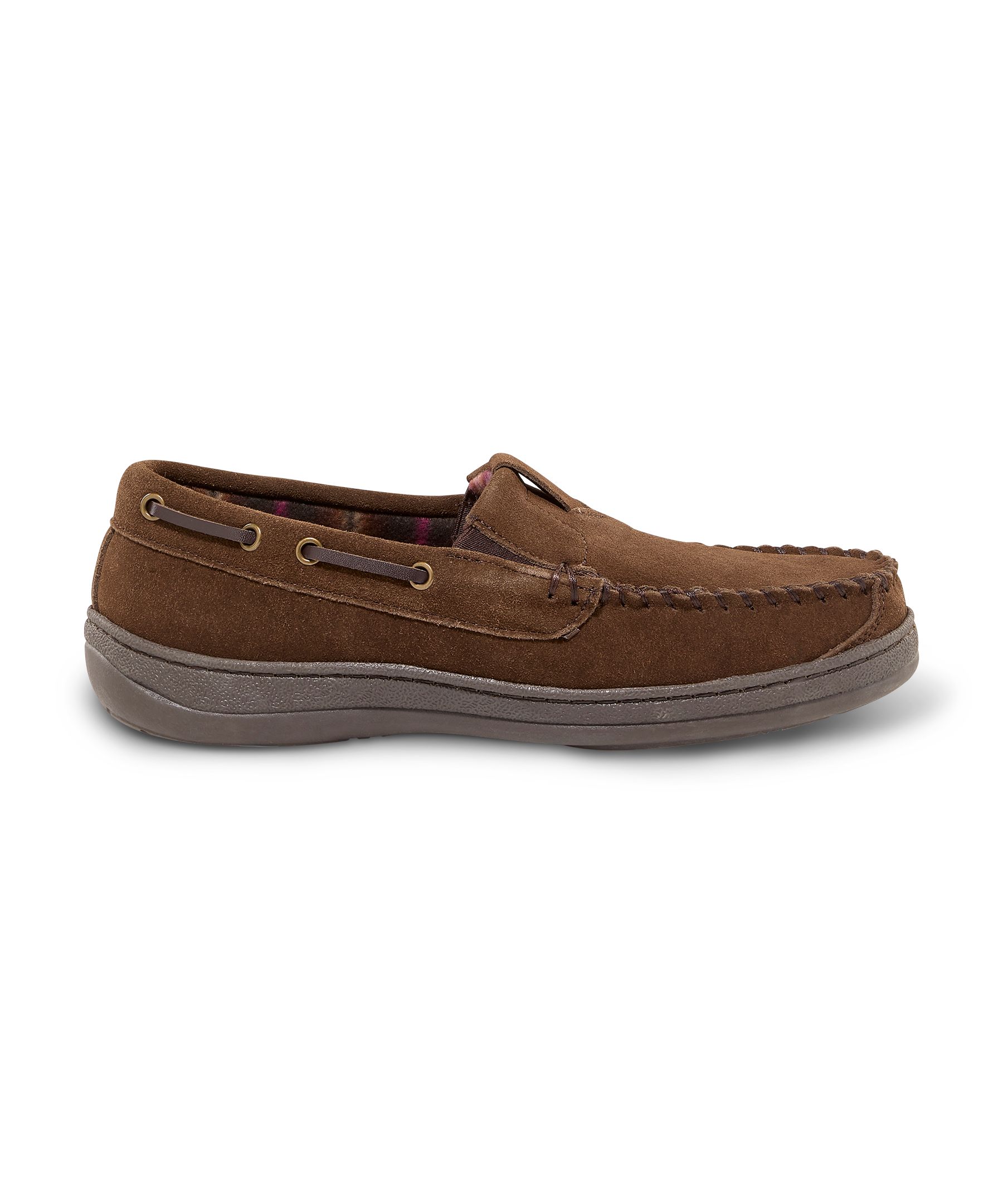 WindRiver Men's Suede Fleece Lined Slippers