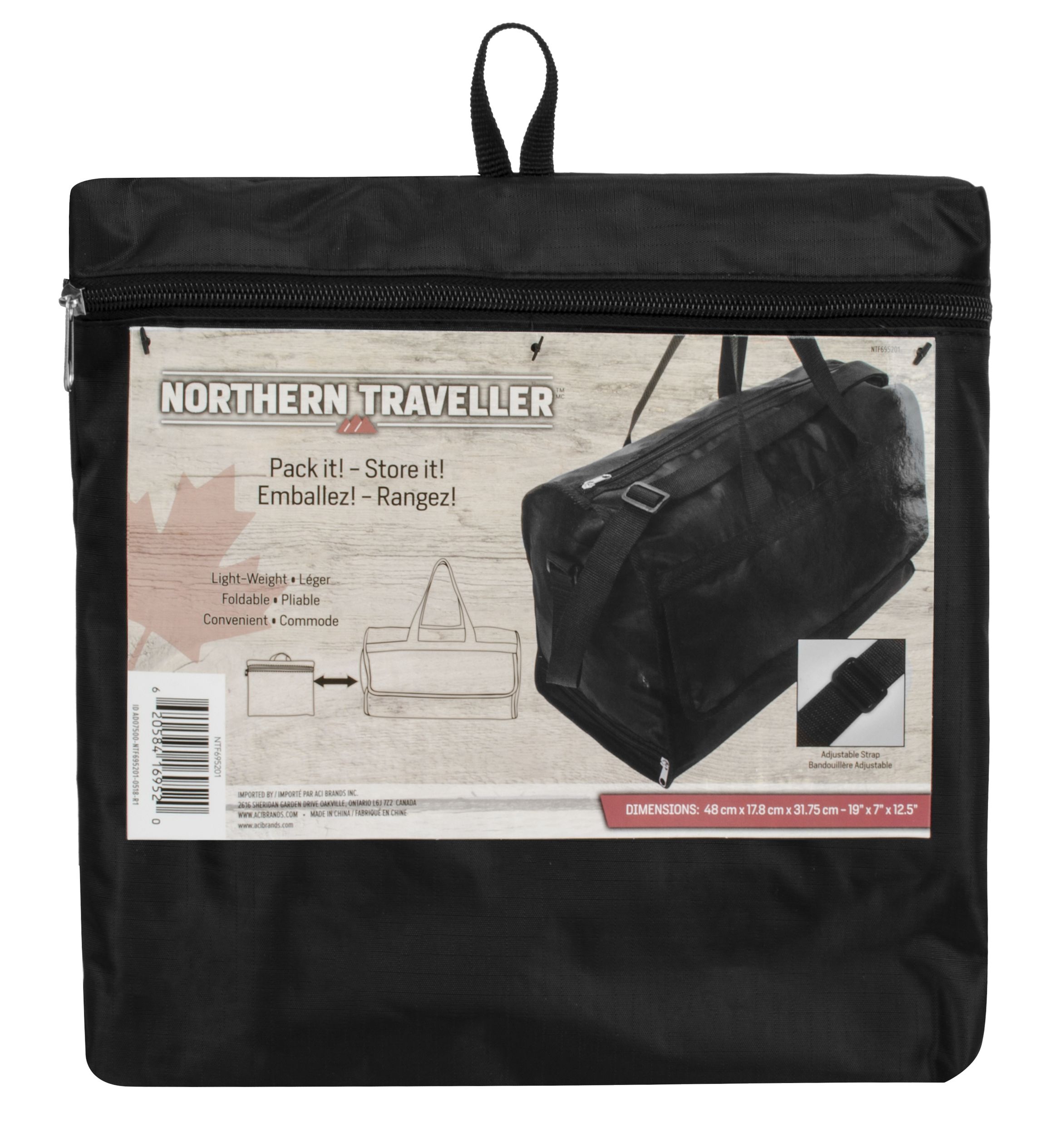 Northern Traveller Packable Weekender Bag