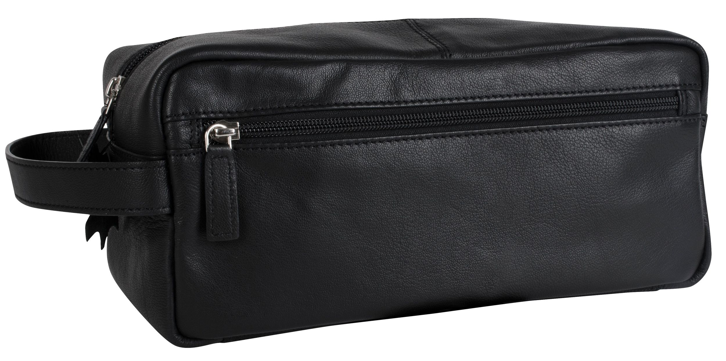 Trousse de voyage en cuir, pour hommes, Jax Square, Vendor Labels