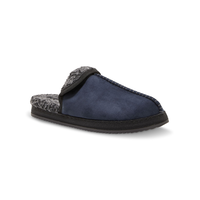 WindRiver Men's Faux Suede Mule Sherpa Lined Slippers