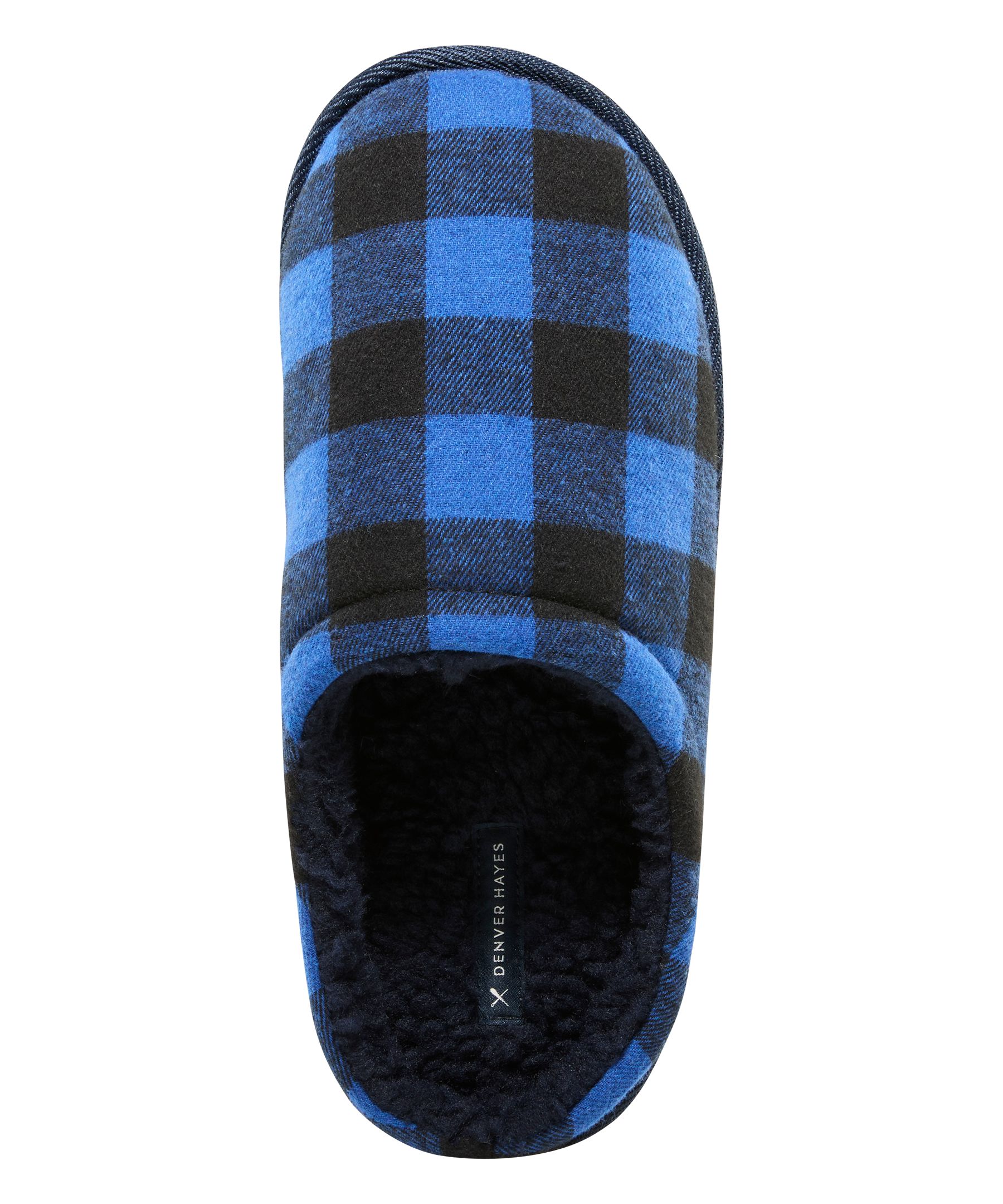 Pantoufles à carreaux pour hommes, Denver Hayes