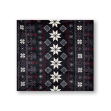 Couverture en sherpa à motif de flocons de neige, Heritage, WindRiver Overhead_Flat