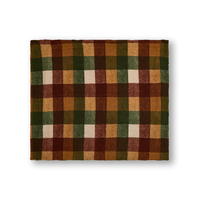 Couverture en sherpa à carreaux, Heritage, WindRiver Overhead_Flat