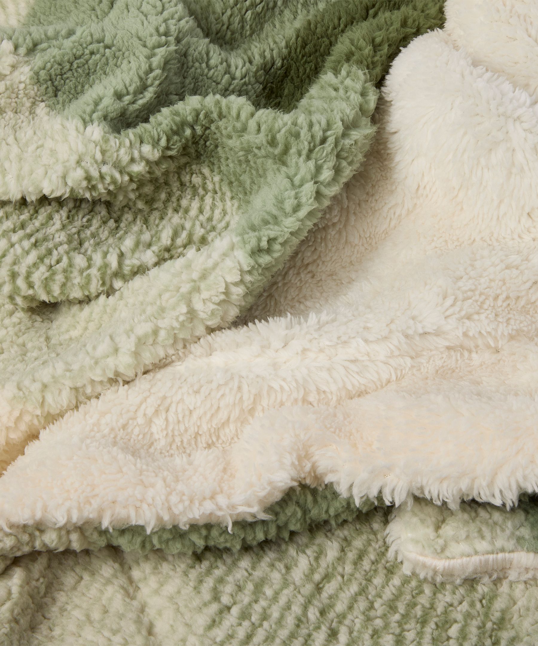 Couverture en sherpa à carreaux, Heritage, WindRiver CloseUp