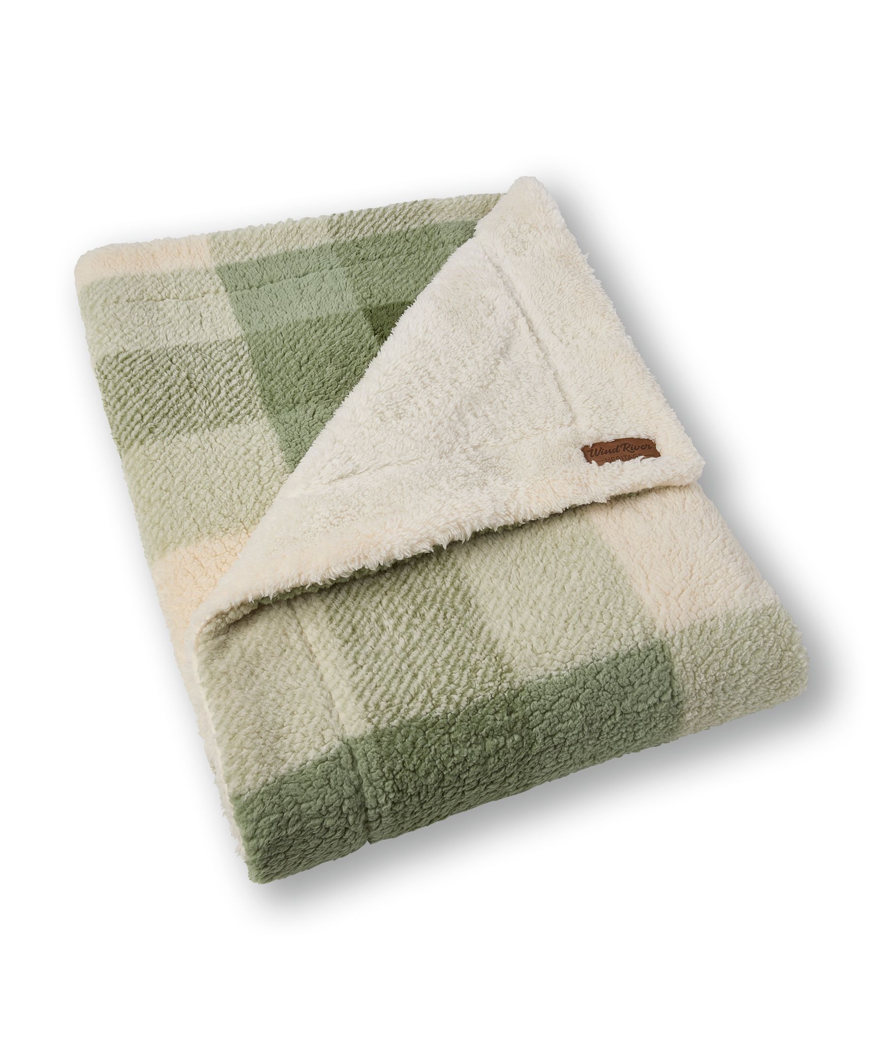 Couverture en sherpa à carreaux, Heritage, WindRiver Composite_or_Mixed