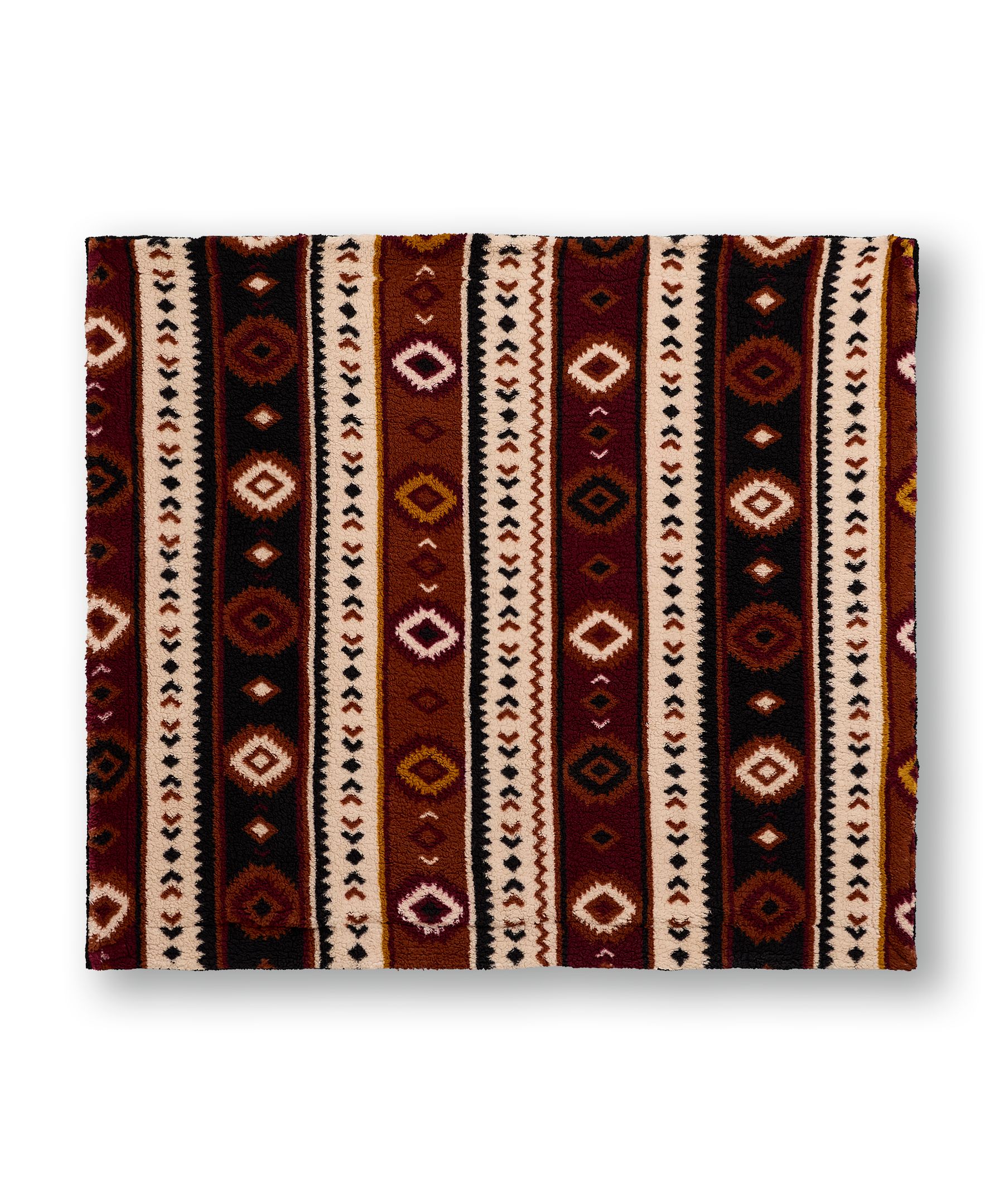 Couverture en sherpa à imprimé aztèque, Heritage, WindRiver Overhead_Flat