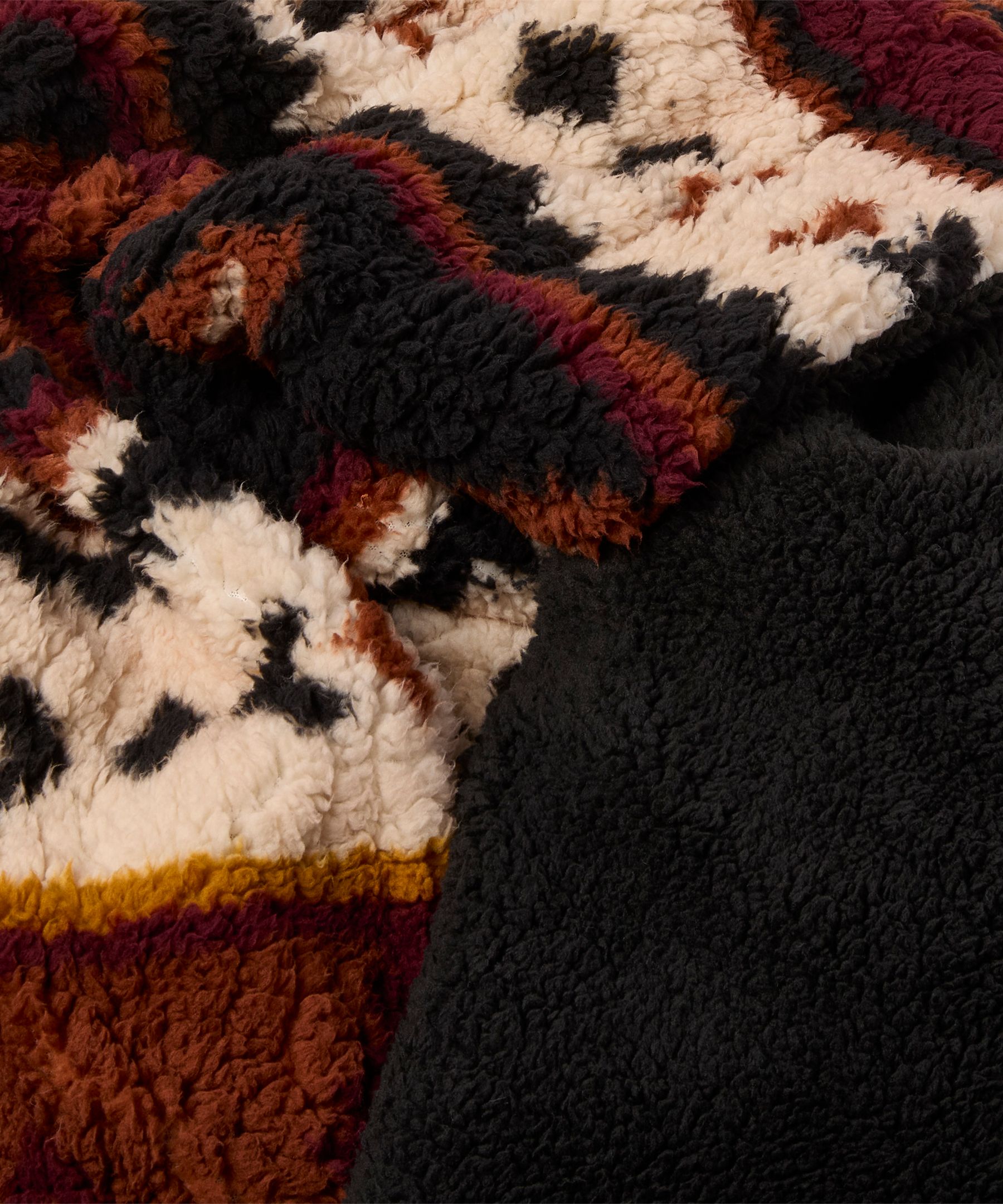 Couverture en sherpa à imprimé aztèque, Heritage, WindRiver CloseUp