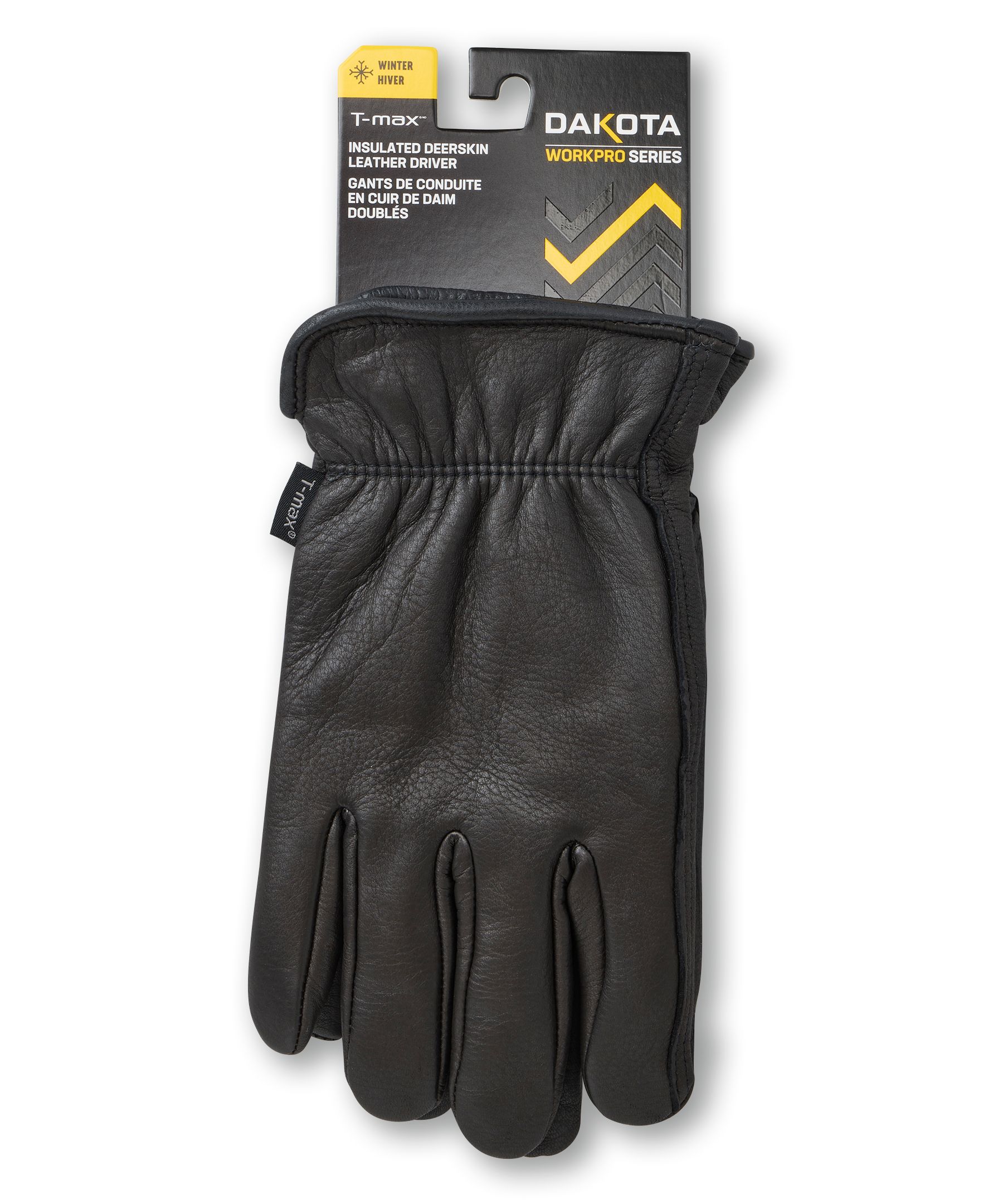 Gants d'hiver en peau de daim avec T-Max pour hommes, série WorkPro, Dakota