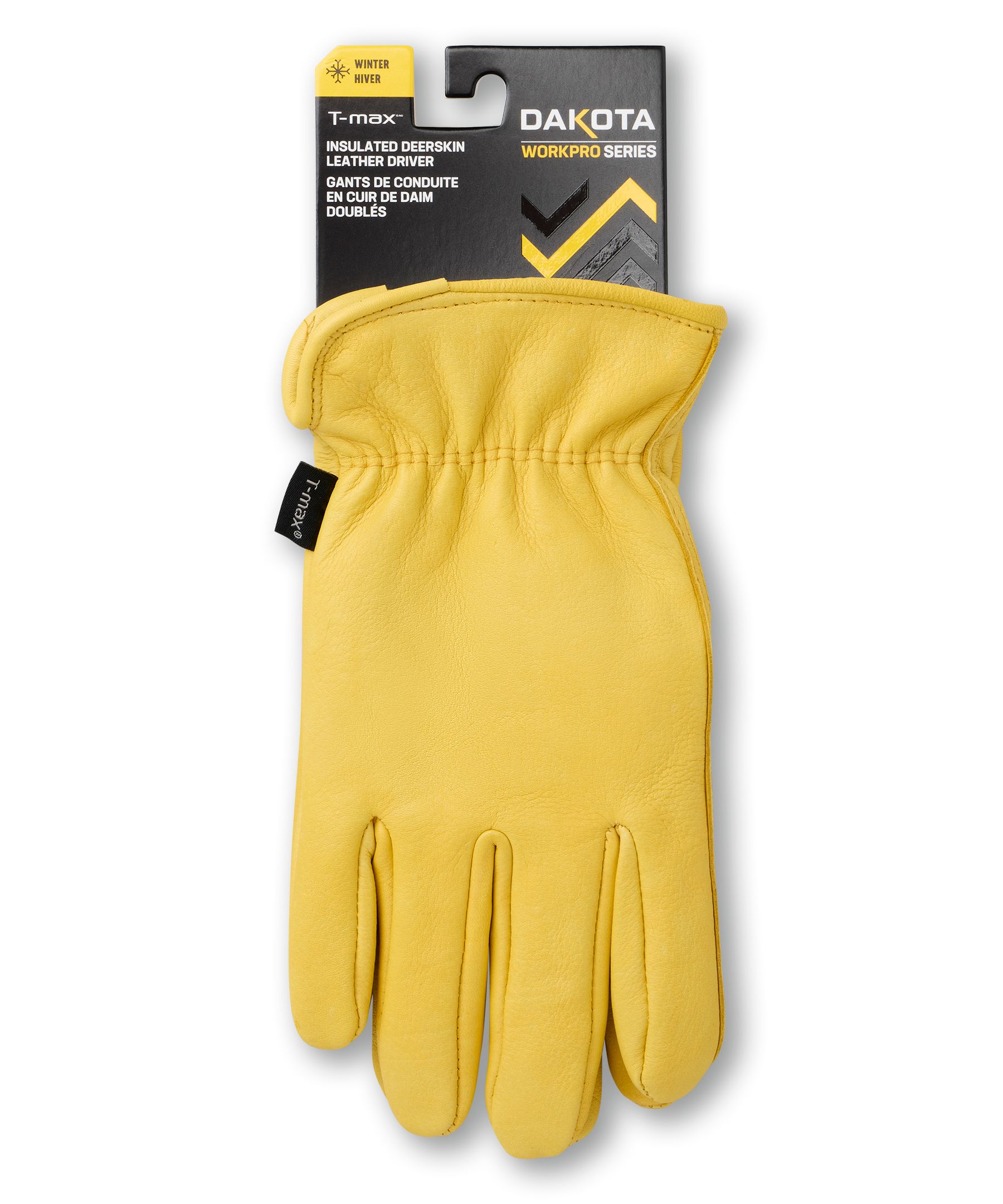 Dakota WorkPro Series Men's Deerskin Driver With T-Max Winter Gloves