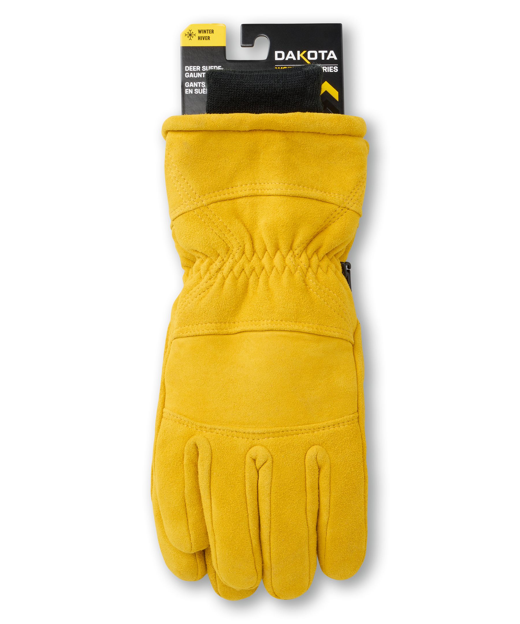 Dakota WorkPro Series Men's Suede Gauntlet Gloves with Sherpa Lining