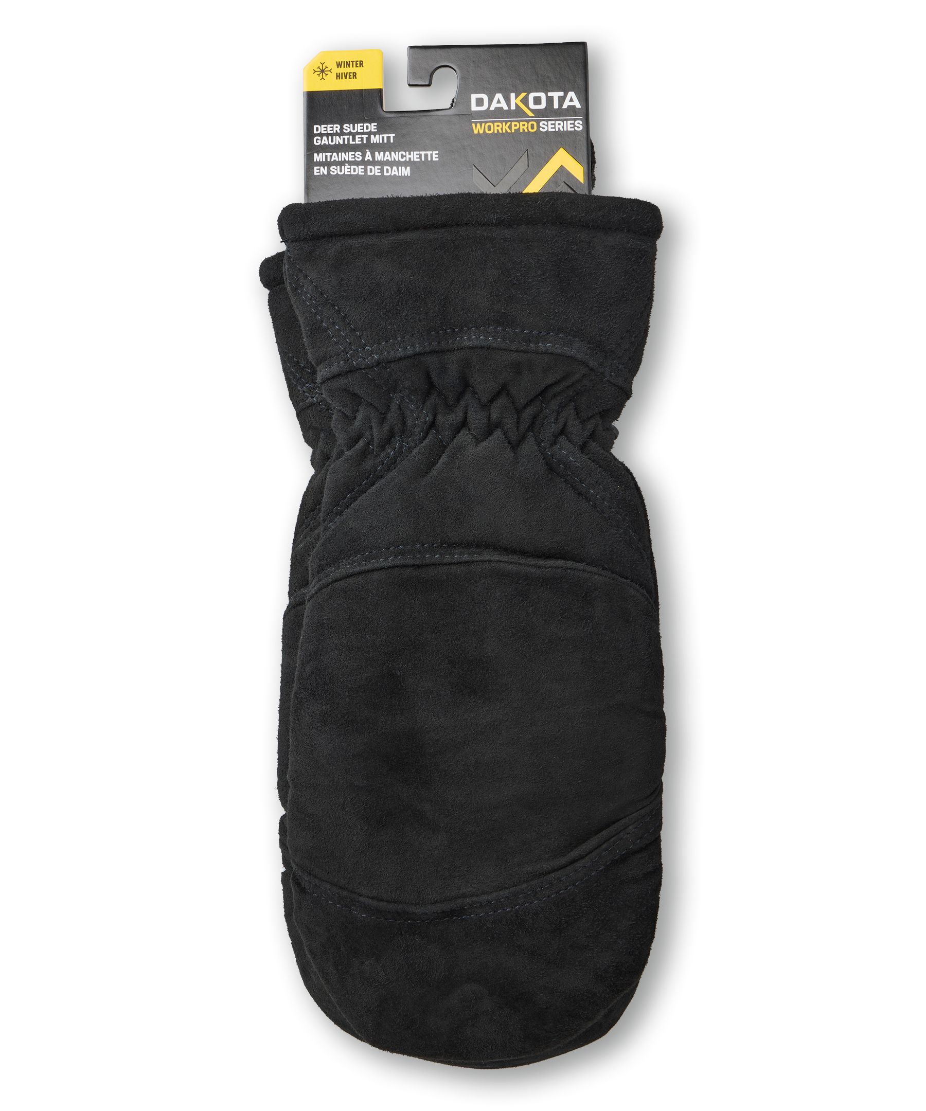 Mitaines à manchettes en suède avec doublure en sherpa pour hommes, série Workpro, Dakota