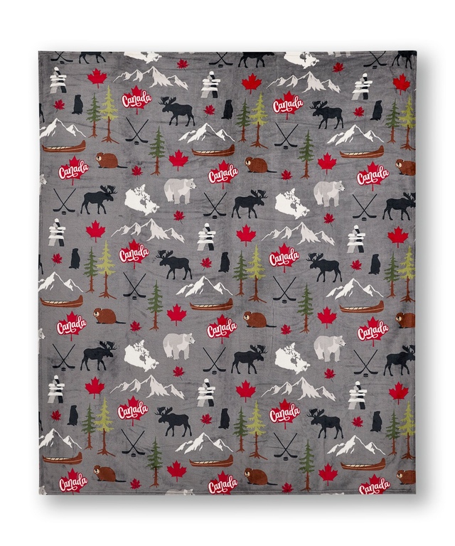 WindRiver Heritage Canada Plush Blanket Composite_or_Mixed