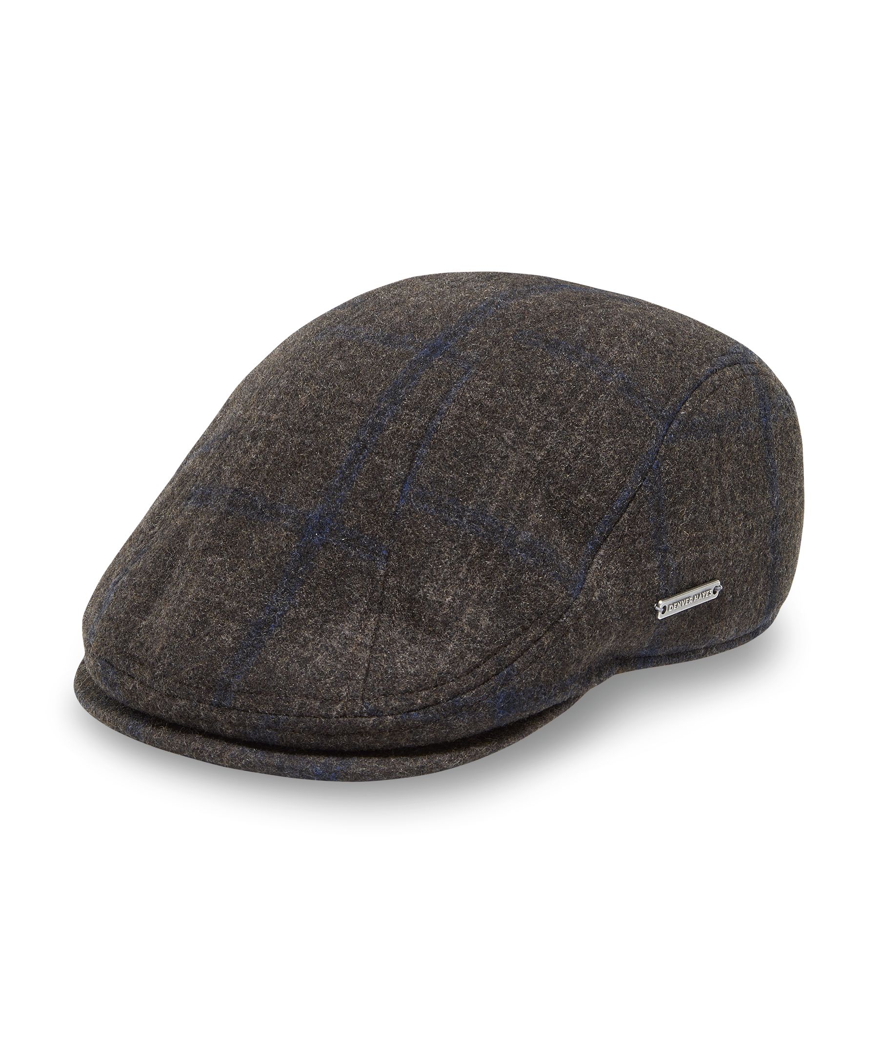 Denver Hayes Wool Blend Flat Cap With Ear Flaps