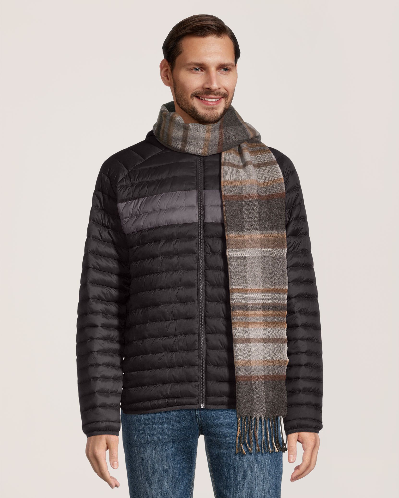 Foulard tissé en acrylique, WindRiver Front_Flat