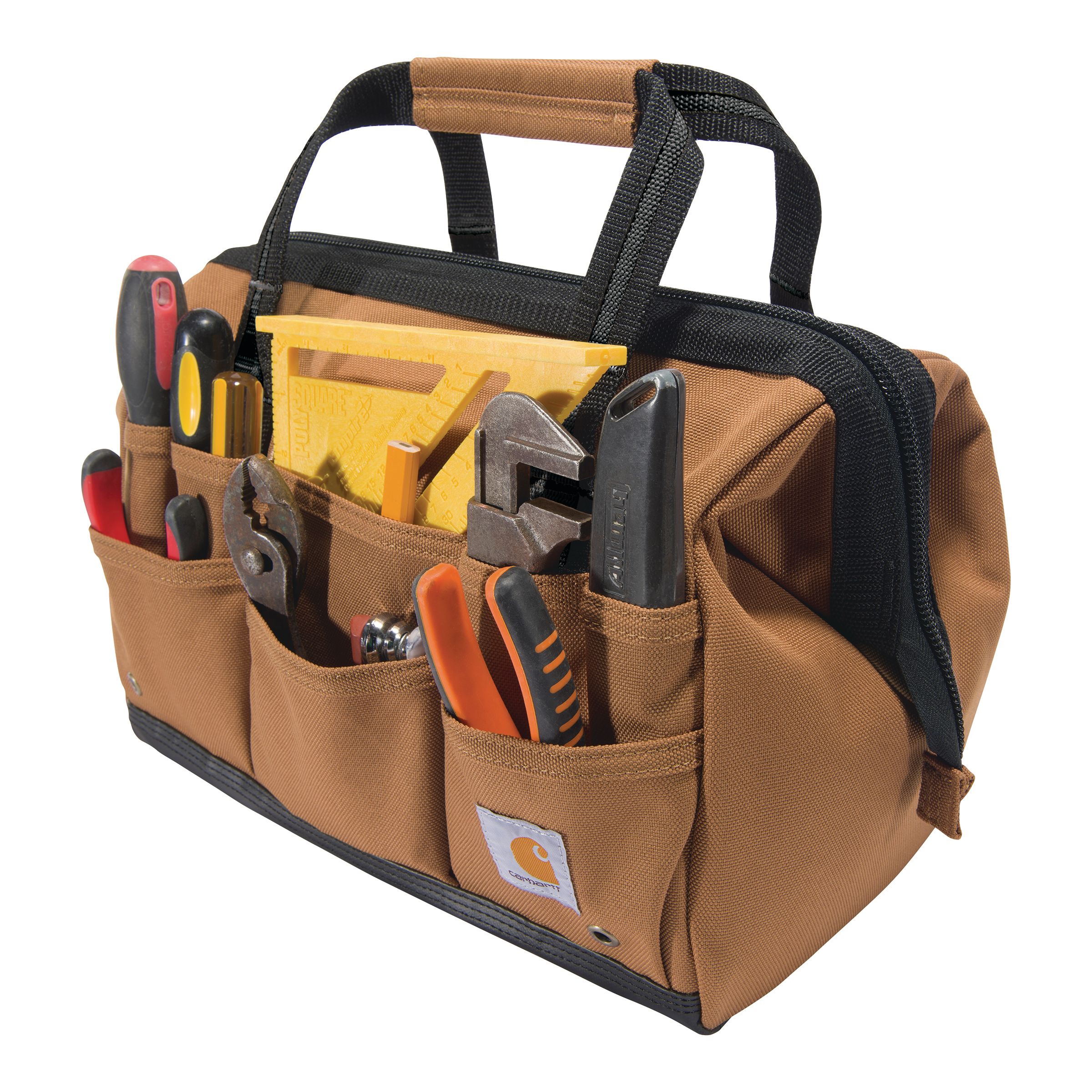 Sac à outils robuste de 14&nbsp;pouces avec 24&nbsp;poches pour hommes, Carhartt