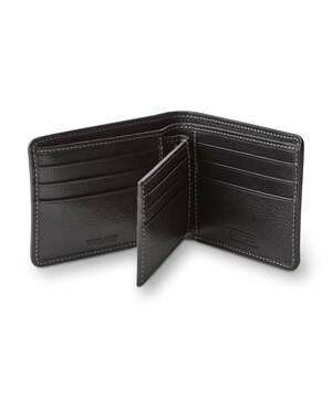 Portefeuille à deux volets avec coutures contrastantes pour hommes, série WorkPro, Dakota