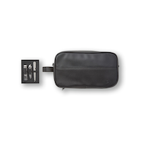 Denver Hayes Men's Toiletry Kit With 3 Piece Groom Set Front_Flat