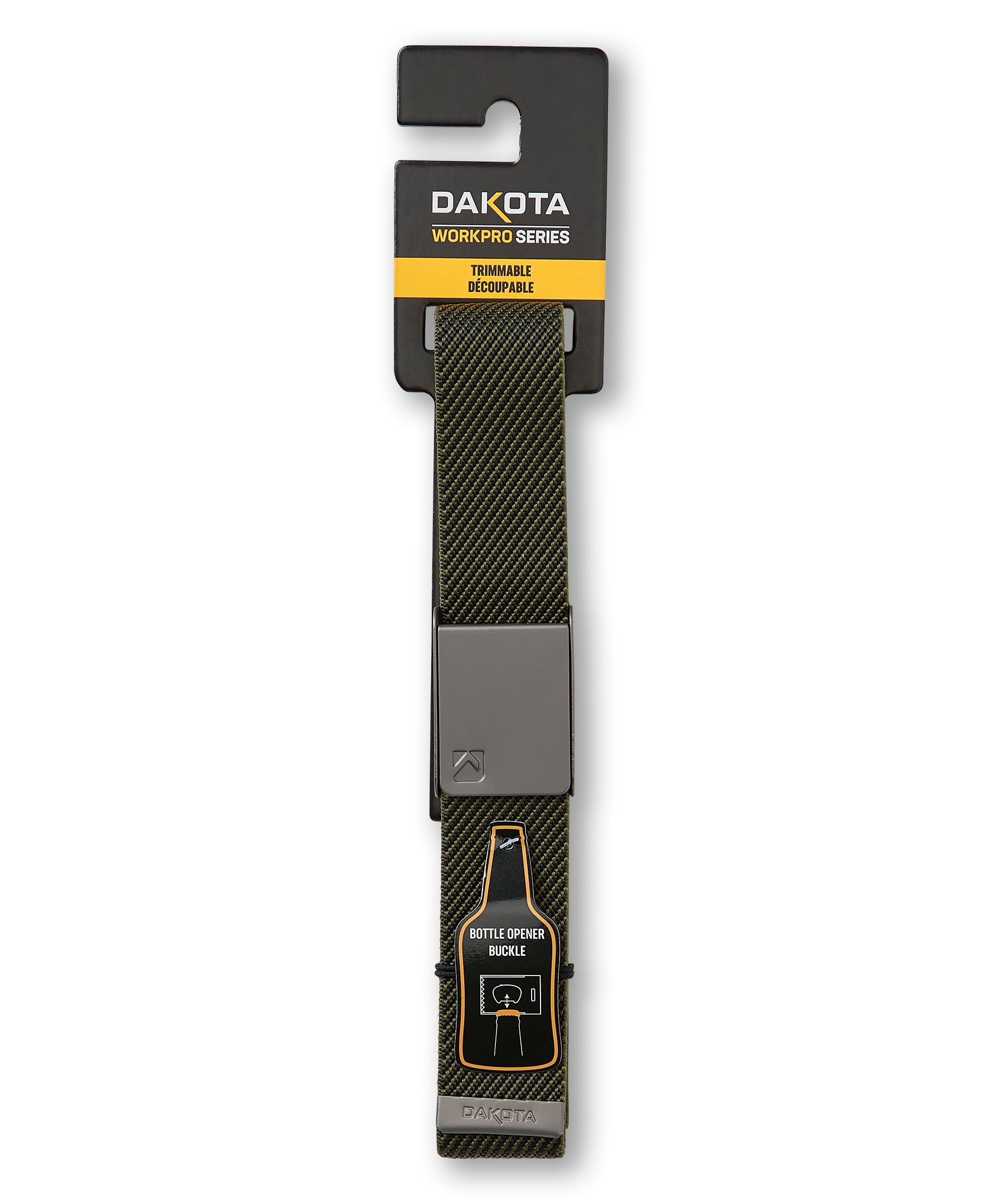 Ceinture extensible avec décapsuleur pour hommes, série WorkPro, Dakota