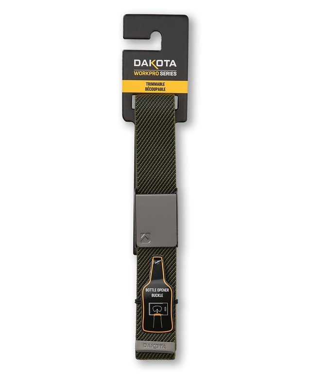 Ceinture extensible avec décapsuleur pour hommes, série WorkPro, Dakota Front_Flat