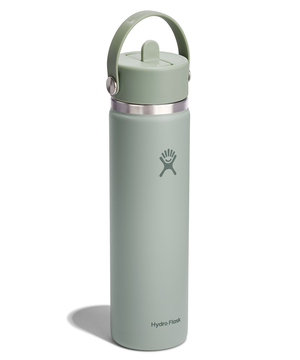 Bouteille à goulot large et bouchon avec paille rétractable, Hydro Flask, 24 oz