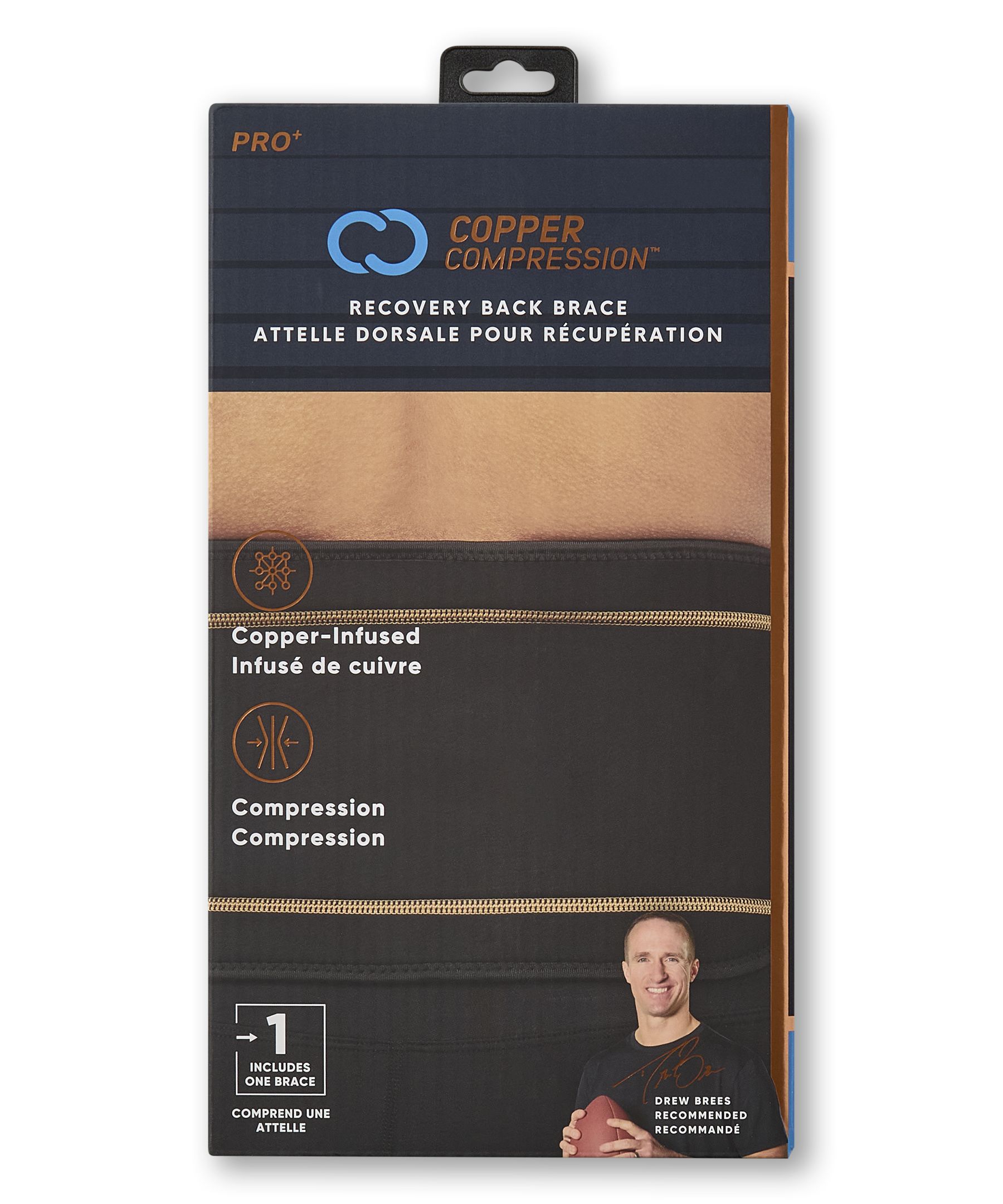 Copper Compression Recovery Back Brace