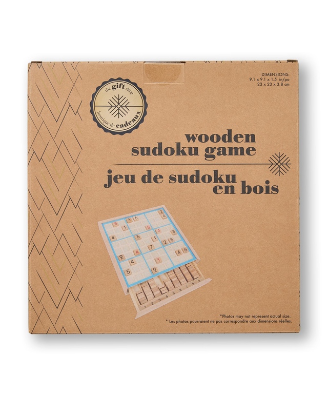 The Gift Shop Wooden Sudoku Game