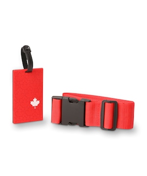 Ensemble de sangle et d’étiquettes d'identité pour bagages, Canada, The Gift Shop