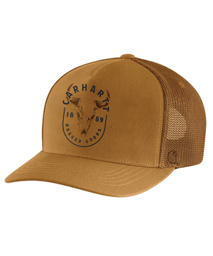 Casquette à graphique de crâne et arrière en filet pour hommes, Carhartt