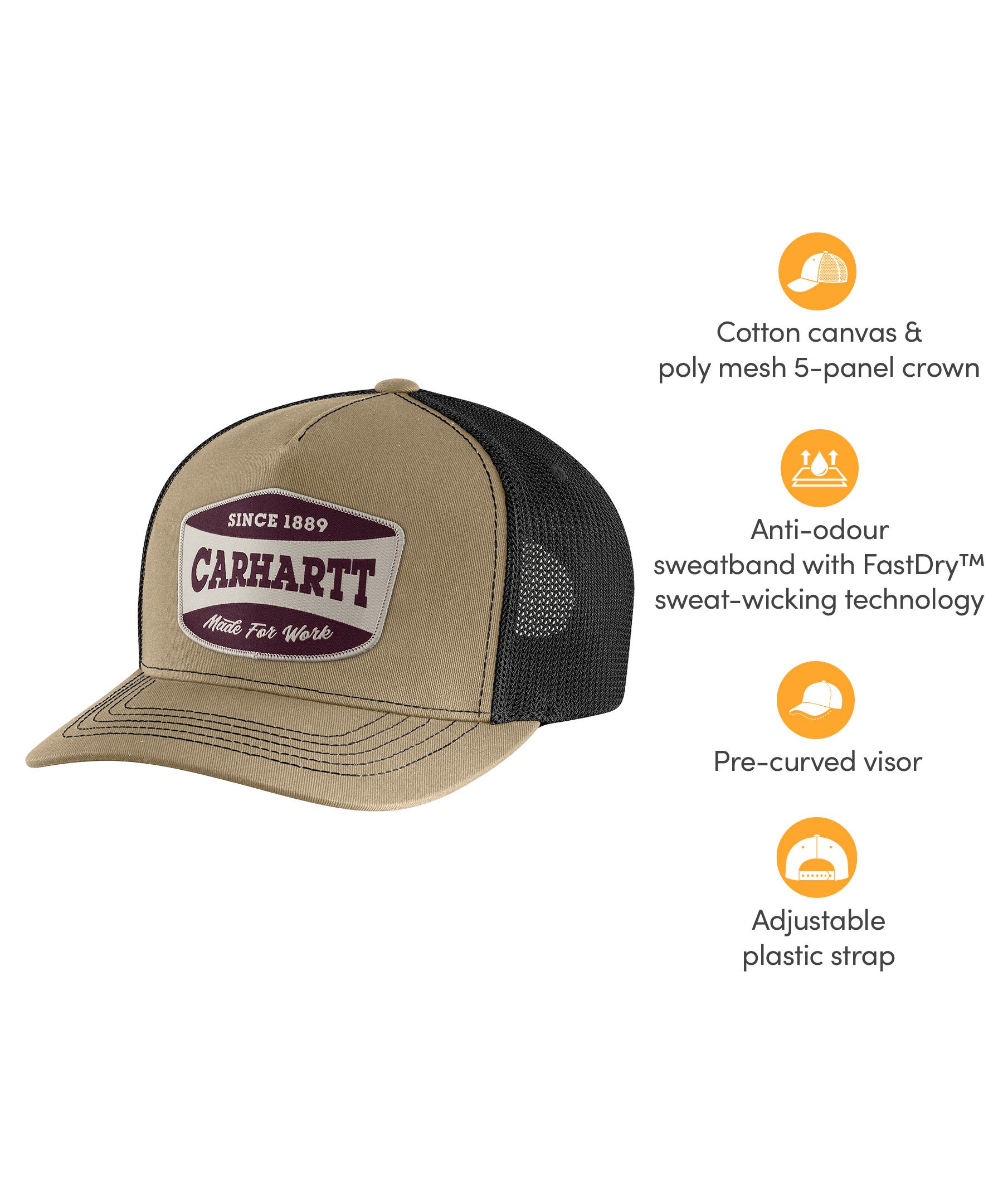 Carhartt Men's Canvas Mesh Back Patch Cap