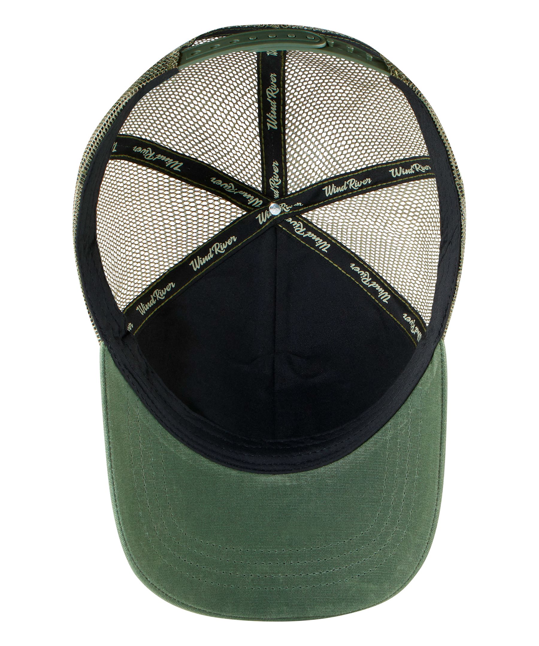 Casquette de baseball avec arrière en filet et appliqué pour hommes, WindRiver
