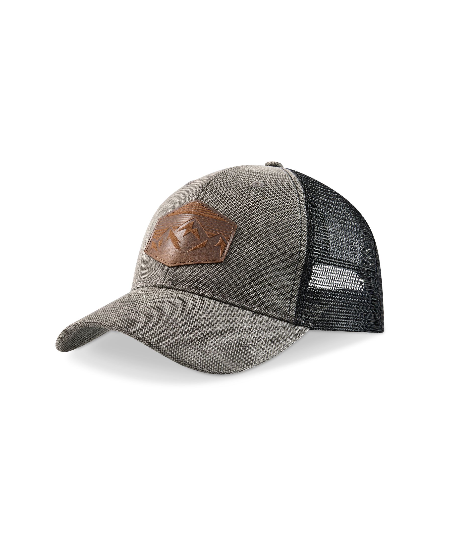 Casquette de baseball avec arrière en filet et appliqué de montagne pour hommes, WindRiver