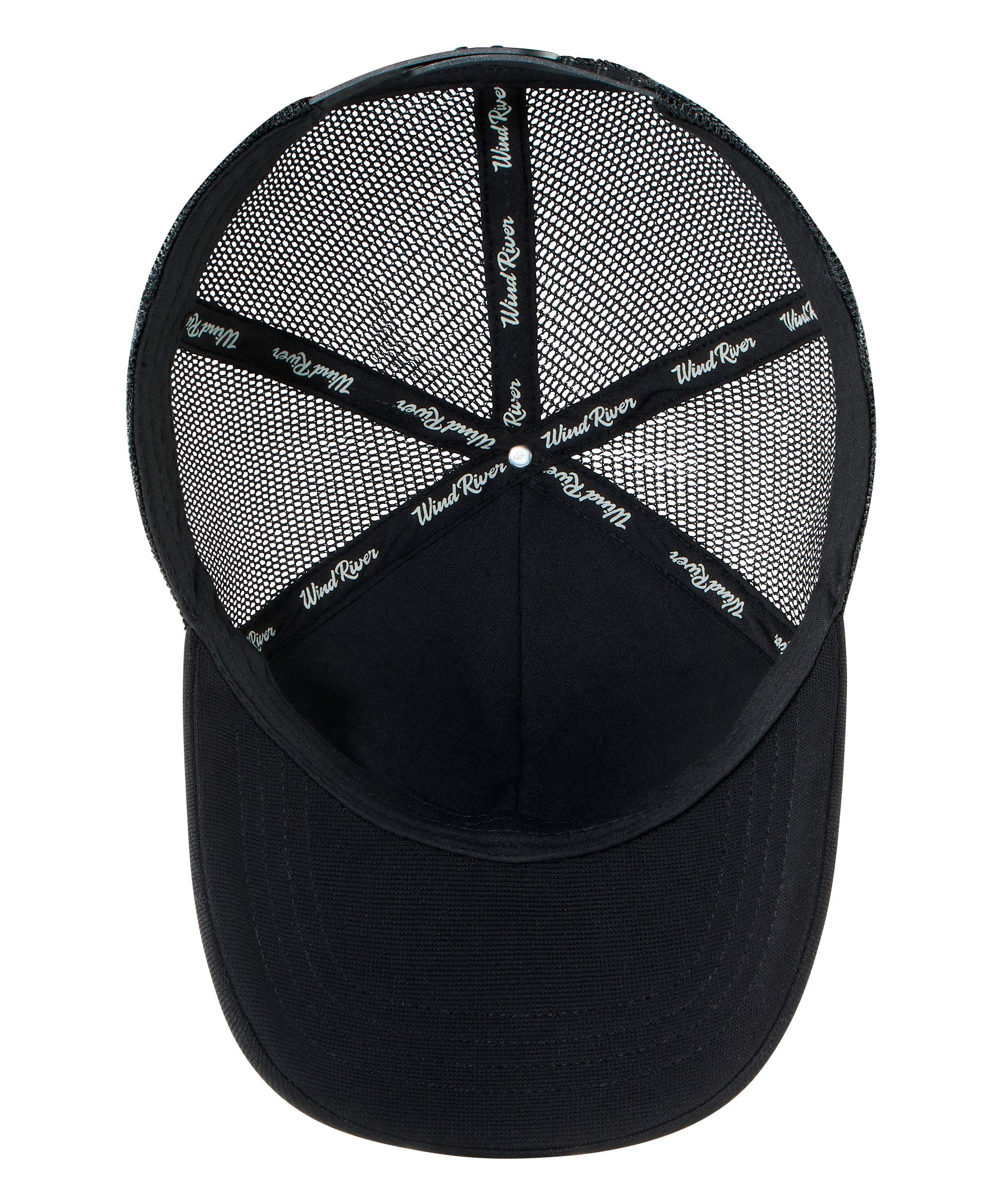 Casquette de baseball avec arrière en filet et appliqué en relief pour hommes, WindRiver