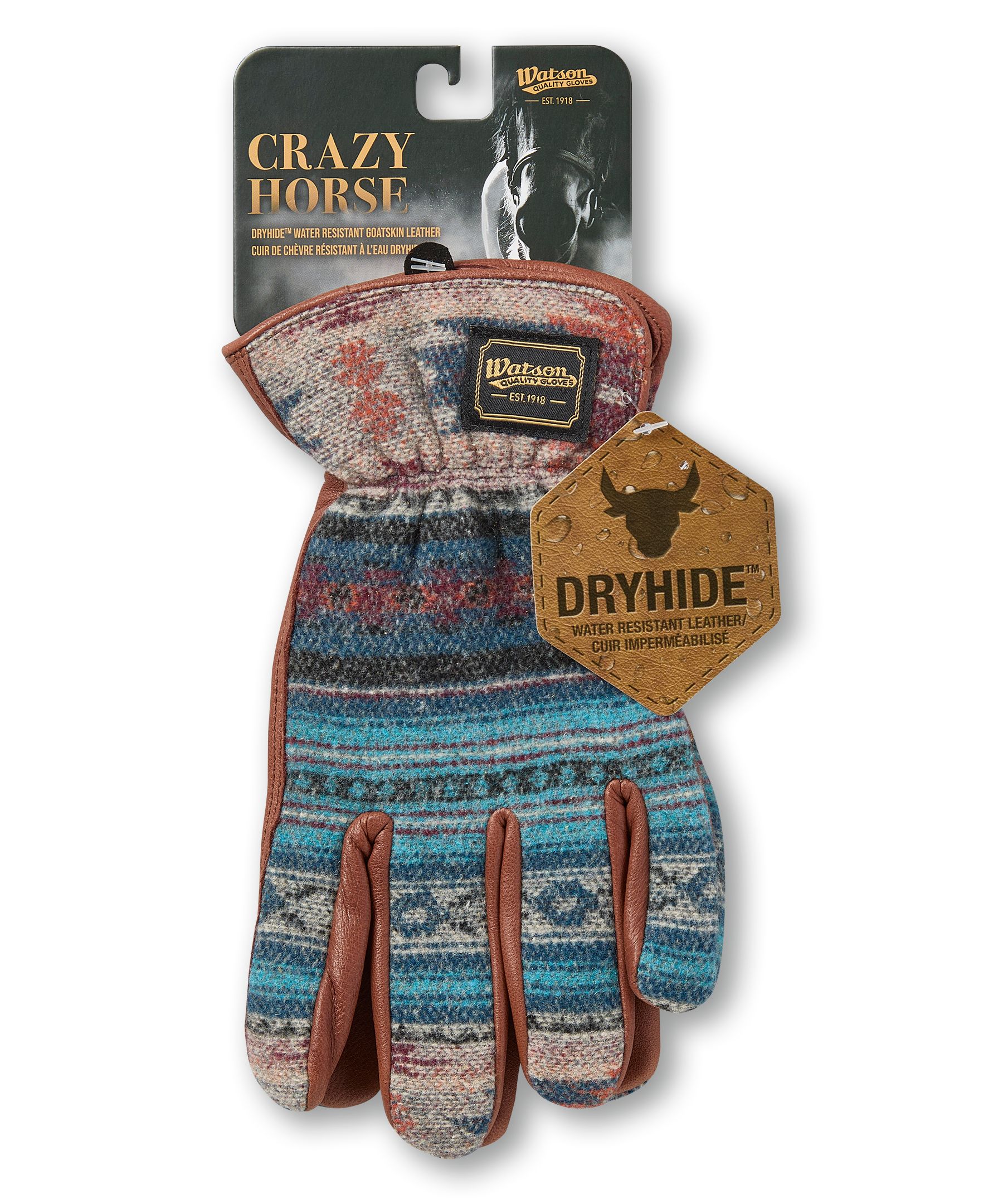 Gants de conduite en jacquard pour hommes, Crazy Horse, Watson Gloves