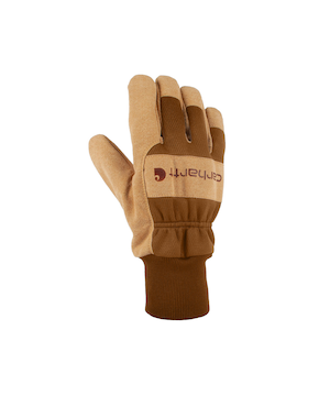 Carhartt Men's Synthetic Suede Knit Cuff Gloves