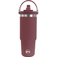 Bouteille de 30&nbsp;oz à paille rabattable en acier inoxydable, WindRiver Front_Flat