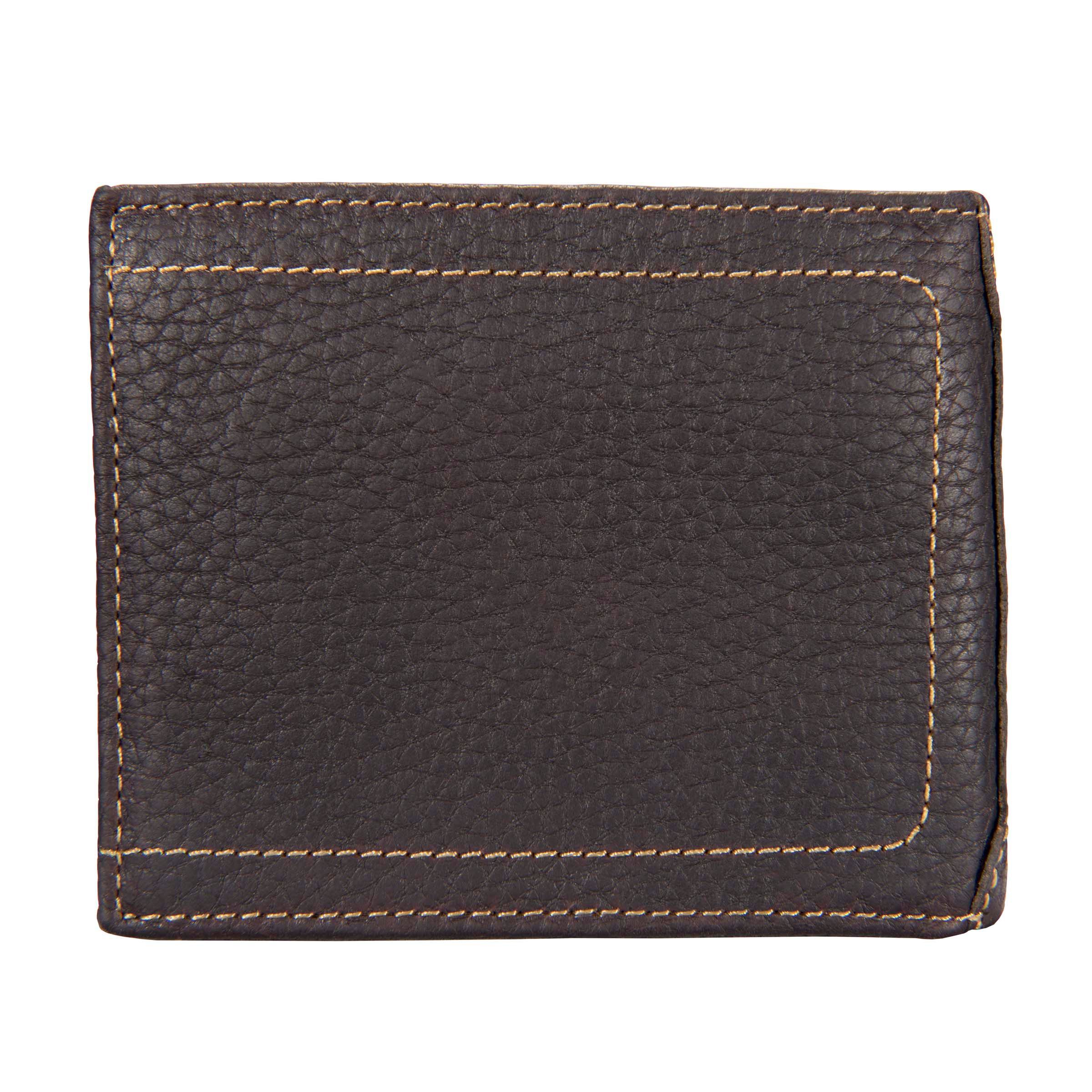 Carhartt Men's Pebble Leather Passcase Wallet Back_Flat