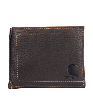 Portefeuille à rabat intérieur en cuir galet pour hommes, Carhartt